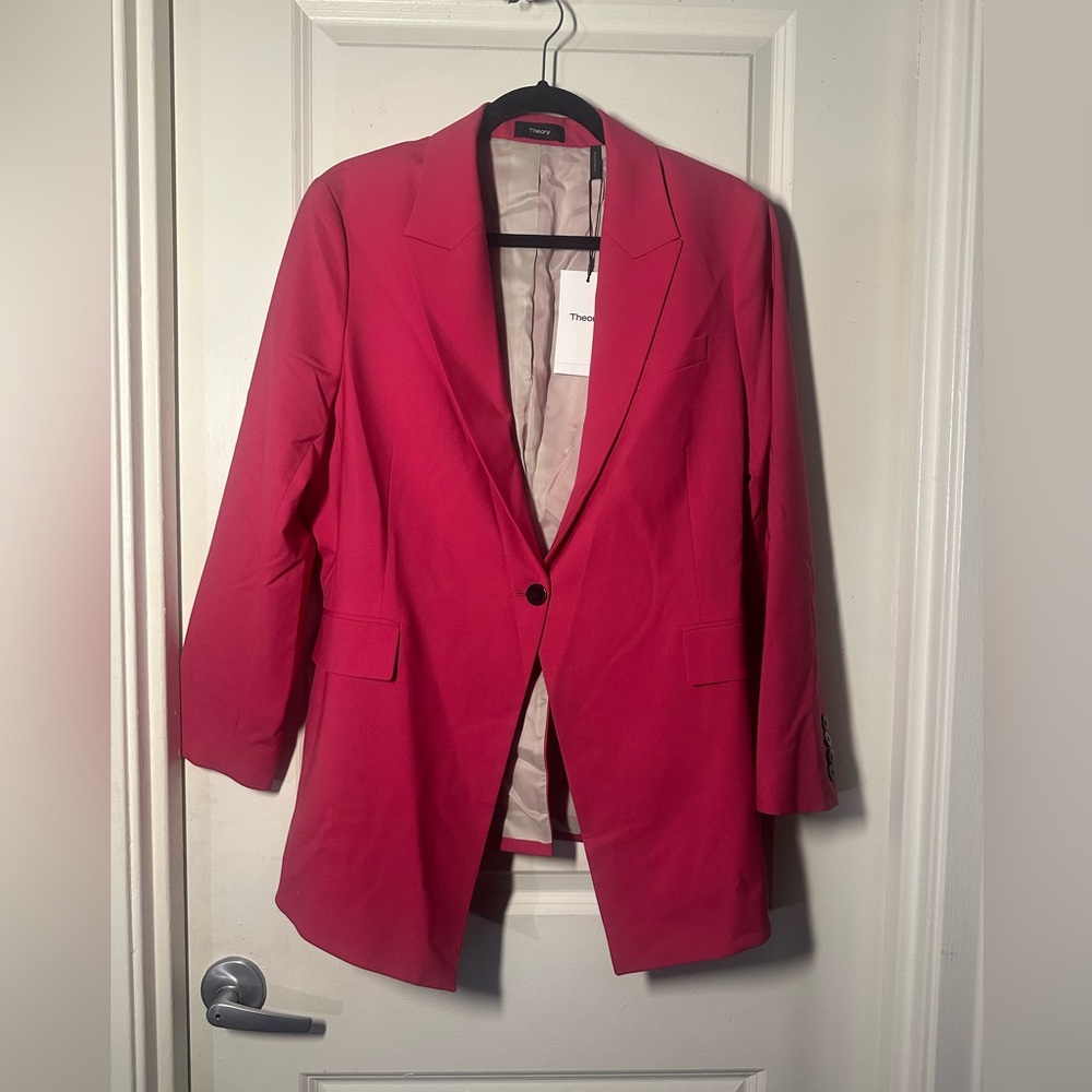 Theory Pink women’s blazer - size 12 - NWT